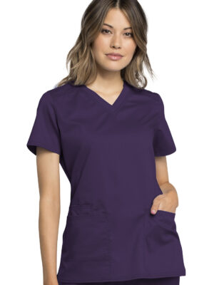 WW770AB Top femenino Eggplant