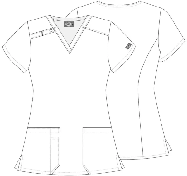 DK616 Top femenino Butterflies Abloom - Imagen 3