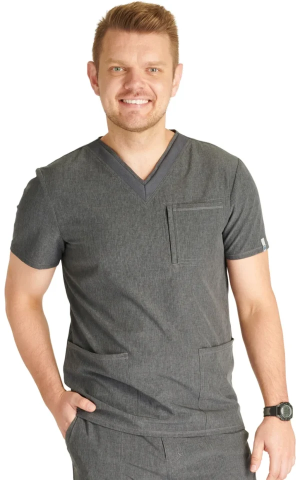 CK752A Top masculino Heather Pewter