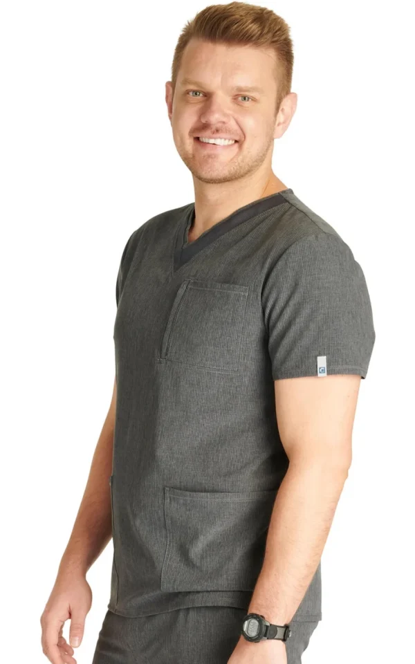 CK752A Top masculino Heather Pewter - Imagen 2