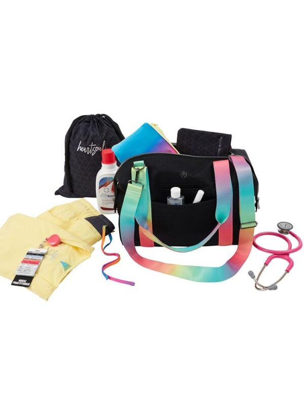 Bolso Madison Duffel Black w/ Rainbow Straps - Imagen 5