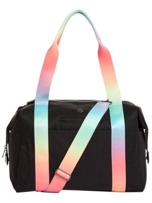 Bolso Madison Duffel Black w/ Rainbow Straps