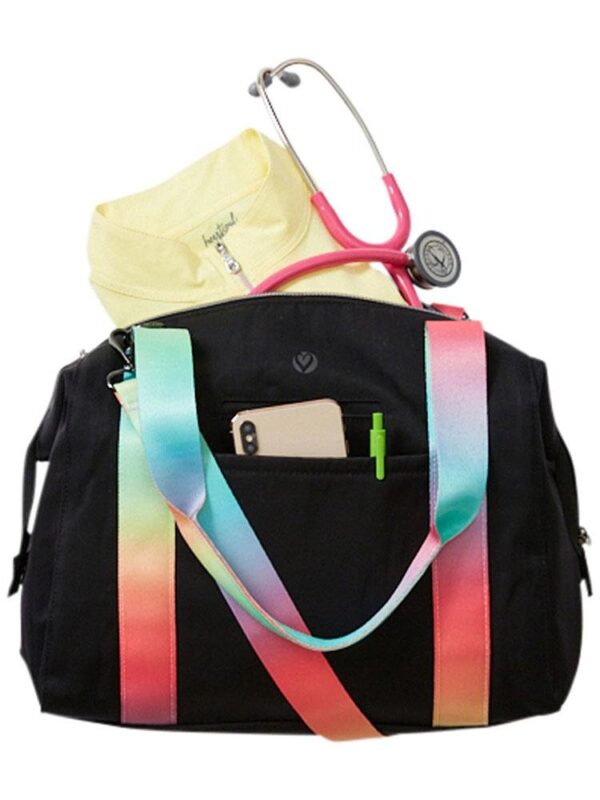 Bolso Madison Duffel Black w/ Rainbow Straps - Imagen 4