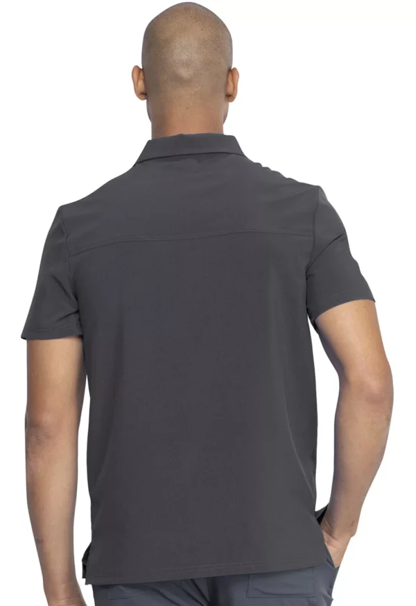 DK925 Camiseta polo masculina Pewter - Imagen 3