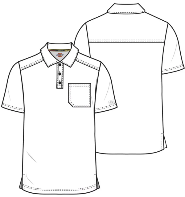 DK925 Camiseta polo masculina Black - Imagen 4