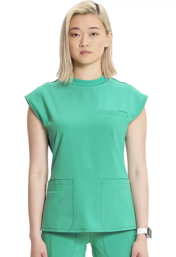 CK742A Top femenino Palm Leaf