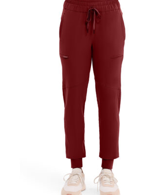 9156P Pantalón jogger femenino Garnet Red