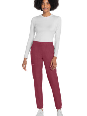 CK273A Pantalón jogger femenino Heather Cranberry