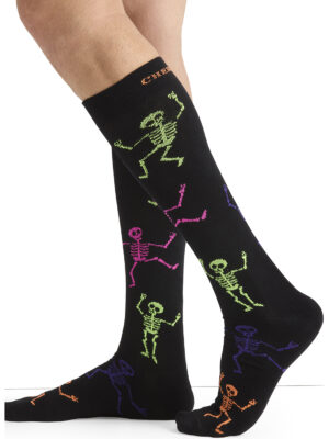 MPRINTSUPPORT Medias de compresión masculina 10-15mmHg Dancing Skeletons